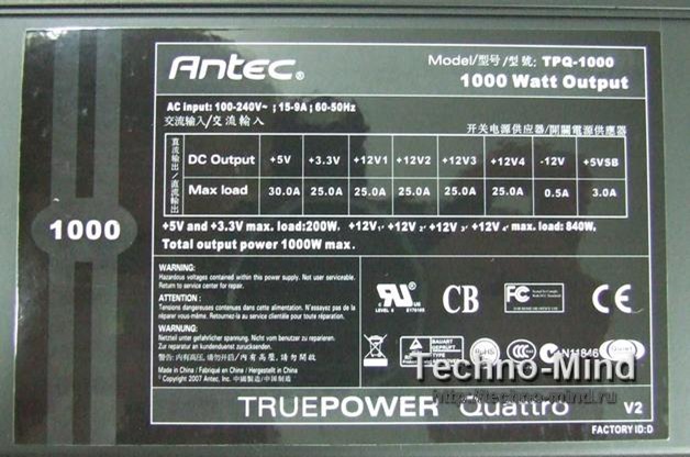 Antec TruePower Quattro TPQ-1000
